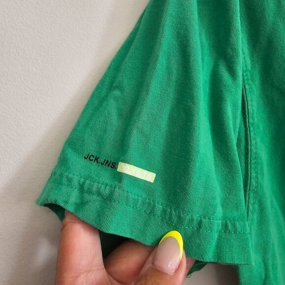 Jack Jones Men's Short Sleeved T-Shirt, Size M, Green - Picture 2 of 12